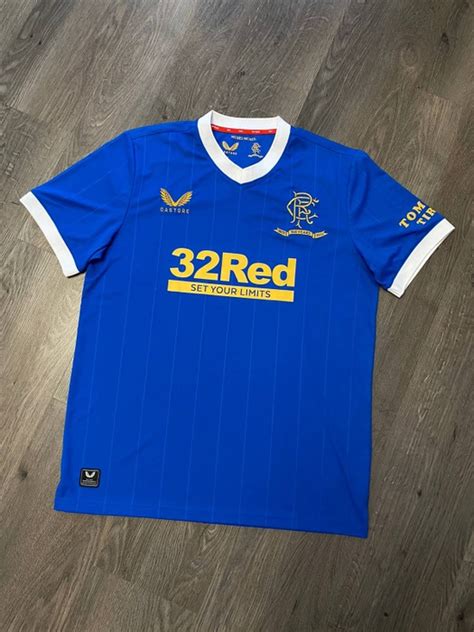 Vintage Castore Glasgow Rangers 2021 2022 Home Soccer Jersey Grailed