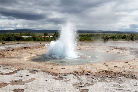 Strokkur Geyser Eruption Iceland Stock Image Image Of Natural