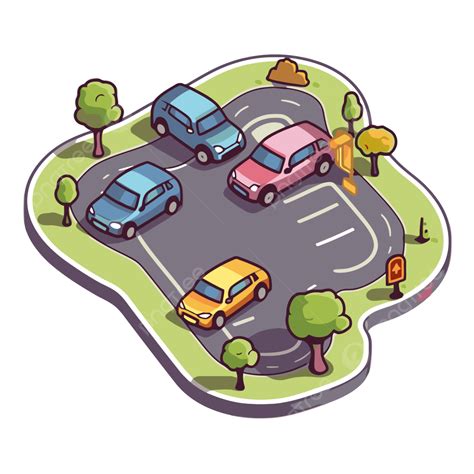 Lugar De Estacionamiento Isométrica Vector Icono Clipart PNG dibujos