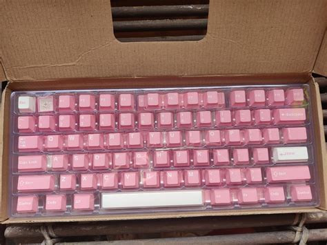 Aifei Gmk Themed Peach Blossom Double Shot Abs Keycaps Pbt Epbt Jtk