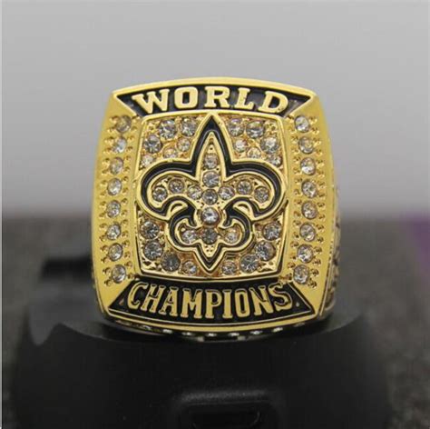 2009 New Orleans Saints Super Bowl FOOTBALL Championship Ring 7-15 Size