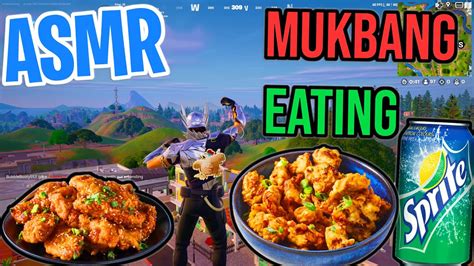 Asmr Gaming 🍗 Fortnite Korean Fried Chicken Mukbang Eating And Relaxing