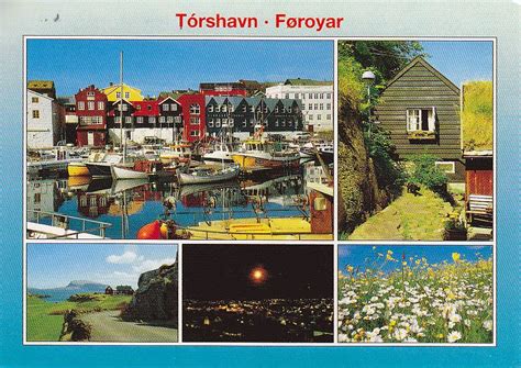 Postcard A La Carte Faroe Islands Torshavn Multi View