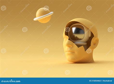 Astronaut Cosmonaut Flying In Space Royalty Free Stock Photo