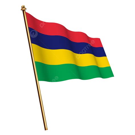 Mauritius National Flag Waving Mauritius Independence Day National Flag Of Mauritius