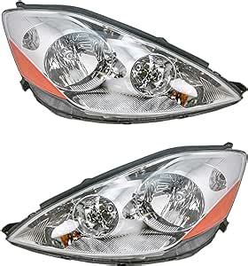 Amazon Am Autoparts Front Headlamps Headlights Lights Left Right