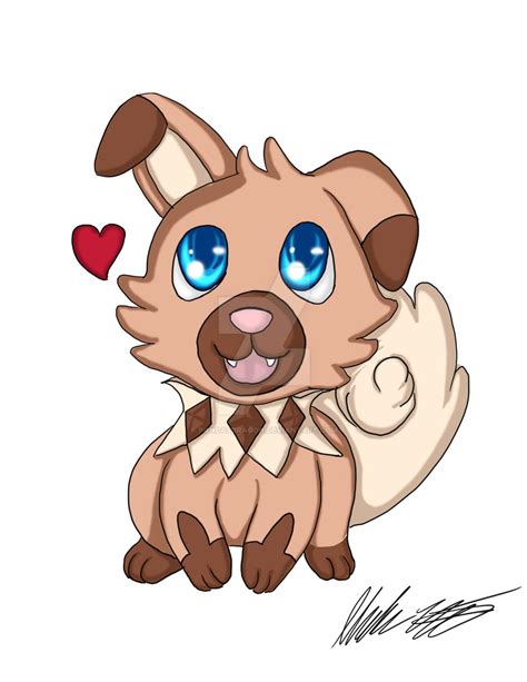 Rockruff Pokemon Fan Art By Pandasdragon On Deviantart