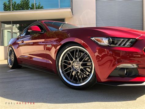 Ford Mustang GT S550 Burgundy TSW Avalon Wheel Wheel Front