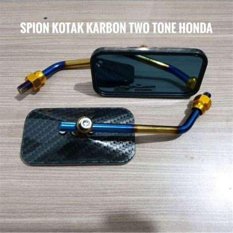 Jual Spion Retro Kotak Karbon Two Tone Drat Classic Universal Shopee