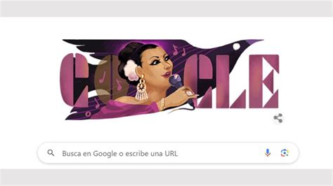 Google dedica doodle a cantante y actriz Lola Beltrán