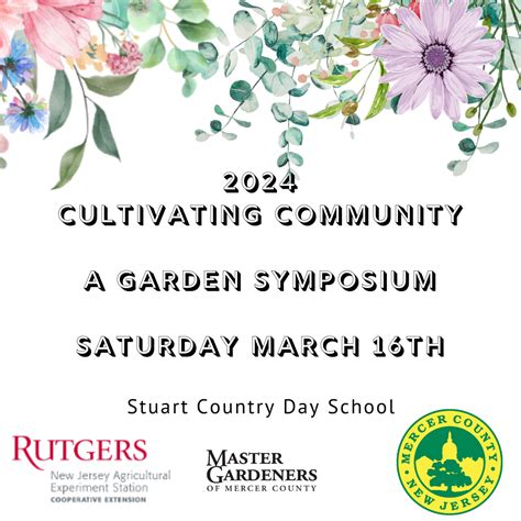 Rutgers Master Gardeners Of Mercer County To Host Garden Symposium