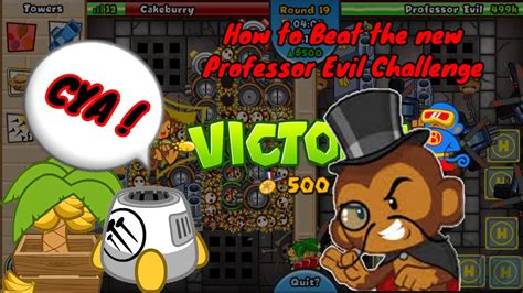 How To Beat The New Professor Evil Challenge In Btd Battles Week