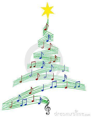 Carol Music Christmas Tree Stock Vector Illustration Of Holiday