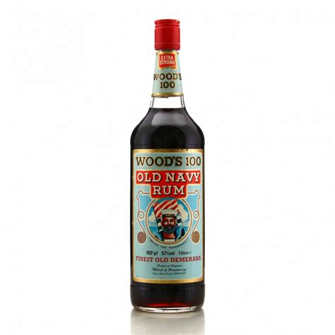 Woods 100 Proof Old Navy Rum 1 Litre 1980s Rum Auctioneer