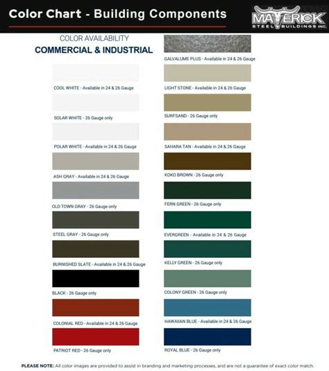 Steel Building Color Options Maverick Steel Buildings