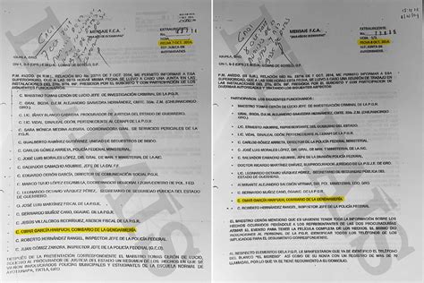 Documentos Del Ejército Sitúan A García Harfuch En Iguala En Dos