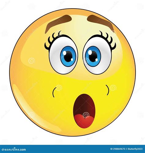 What Emoji Shock Emotion Wtf Emoticon Cartoon Style Vector