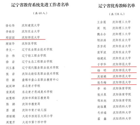 我校荣获辽宁省教育系统多项表彰