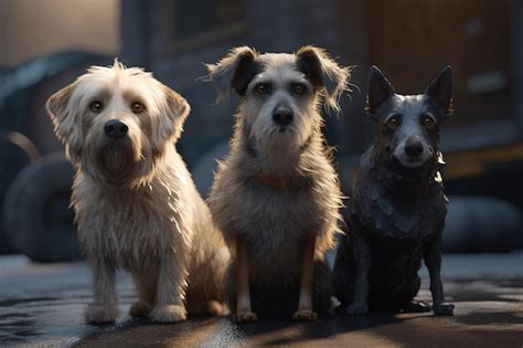 Escena De La Pelicula El Perro Que Vive En El Bosque Foto Premium