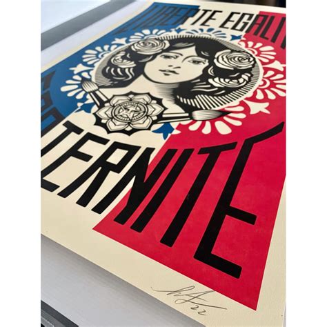 Shepard Fairey Obey Liberté Egalité Fraternité Signed Edition