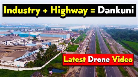 Drone View Of Industries Across Durgapur Expressway Or Nh Present