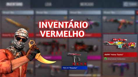 MONTANDO INVENTÁRIO VERMELHO 1200 GOLDS INVENTÁRIO MAIS LINDO DO