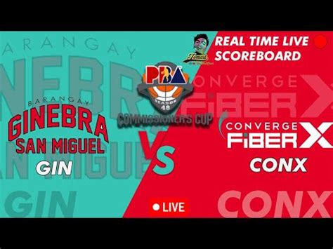 LIVEGINEBRA VS CONVERGE PBA 48TH COMMISSIONER CUP PBA LIVE