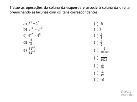 Multiplicação E Divisão De Potências De Mesma Base Com Expoentes