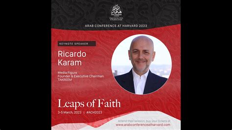 Arab Conference At Harvard Keynote Speaker Ricardo Karam Youtube