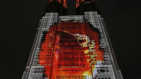 Godzilla Joins World S Largest Projection Mapping Show In Shinjuku