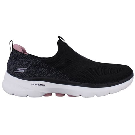 Tênis Skechers Go Walk 6 Glimmering Feminino 124502br Bkpk Preto Rosa Botoli Esportes Tênis