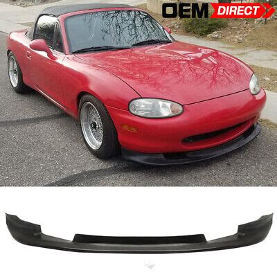 Fits 99 00 Mazda Miata MX 5 GV Style Front Bumper Lip Spoiler Unpainted