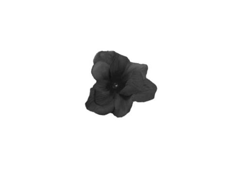 Black Mini Clip With Black Mini Geraniums Mc Blk Blkmg