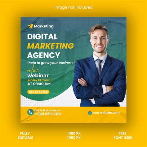 Premium Psd Psd Webinar Conference Social Media Or Instagram Post