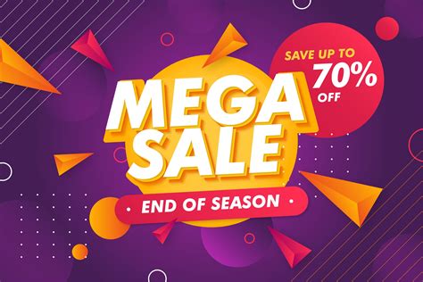 Special Offer Mega Sale Banner Promotion Template 2038684 Vector Art At