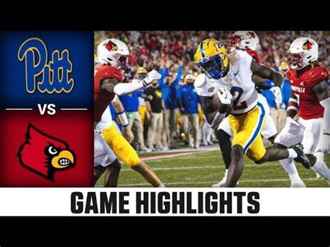 Pittsburgh Vs Louisville Football Highlights 2022 YouTube