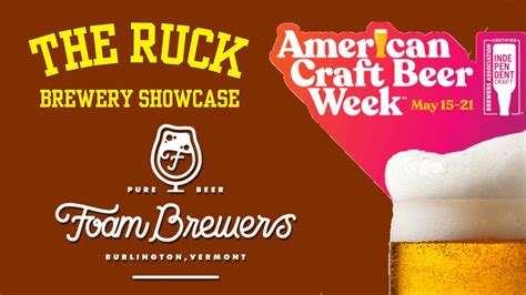 American Craft Beer Week Brewery Showcase Foam Brewers — The Ruck