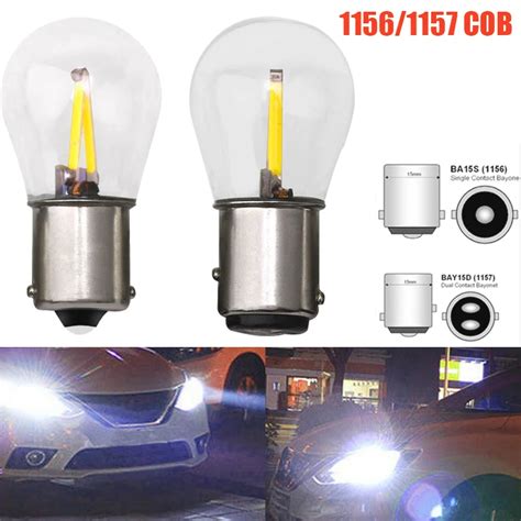 2pcs 1156 Ba15s P21w 1157 Bay15d P21 5w Led Car Fog Light Drl