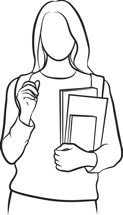 college student  drawing  vector art  vecteezy