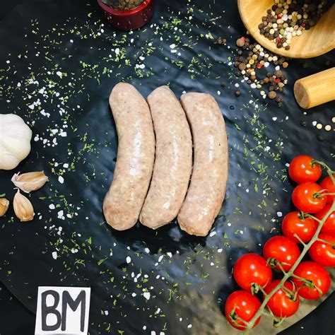 Saucisse polonaise à lail Viandes Naturelles Morin