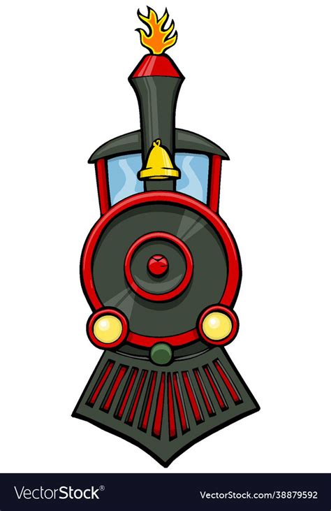 Train Front View Vector