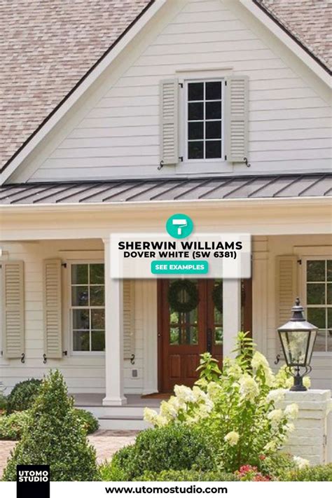 Sherwin Williams Dover White Exterior (SW 6385) | Dover white, Sherwin ...