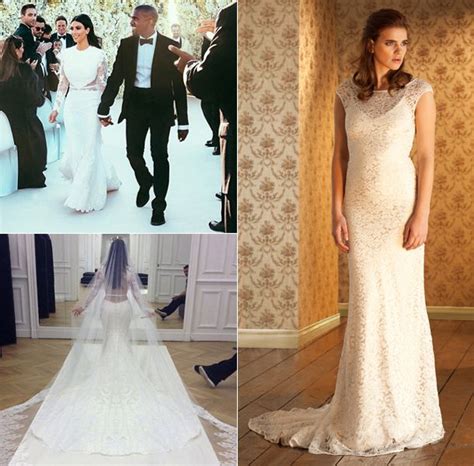 Kim Kardashian inspired wedding dresses