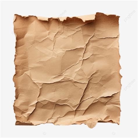 Brown Torn Paper Note Torn Brown Paper Png Transparent Image And