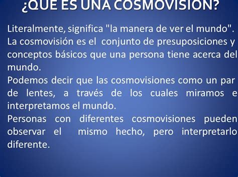 Cosmovisi N Cristiana Una Cosmovisi N Apuntes Sobre El Curso Resumen