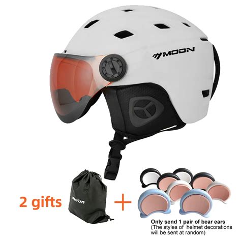 Moon Professional Ski Helmet For Men And Women Universal For Skateboard