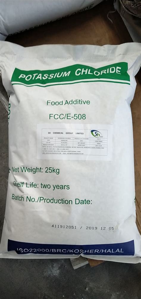 Potassium Chloride Kcl Bpusp Grade Cas No 7447 40 7 China Potassium Chloride And Kcl