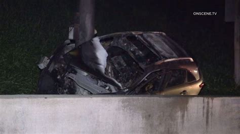 1 Dead In Fiery Early Morning Crash Off Interstate 8 In La Mesa Times Of San Diego