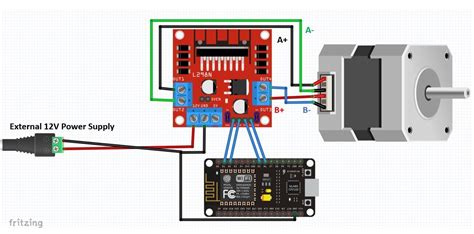 Stepper Motor Control With L298n Motor Driver And Esp8266 Nodemcu