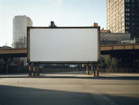 Premium Photo Empty Billboard On Urban Street Side